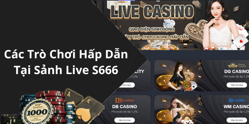 Các Trò Chơi Hấp Dẫn Tại Sảnh Live S666