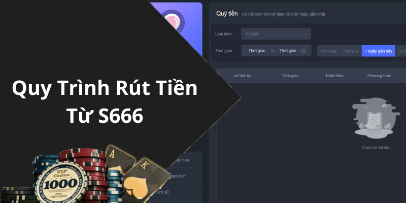 Quy Trình Rút Tiền Từ S666